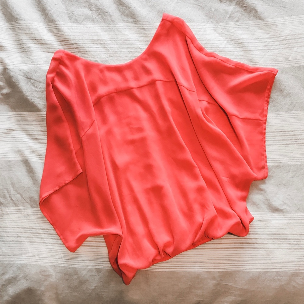 Express Flowy Salmon Top